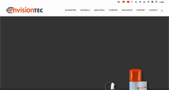 Desktop Screenshot of envisiontec.com